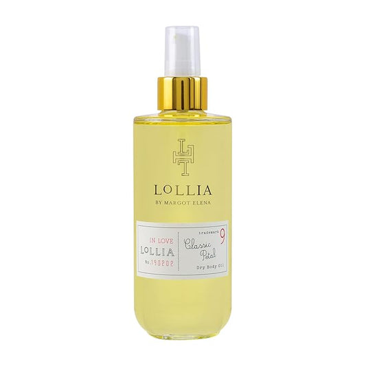 LOLLIA In Love Dry Body Oil, 6.8 Fl. Oz. – Classic Petal – Women’s, Scented, Moisturizing, Dry Body Oil for Women, For All Skin Types-Velvo Beauty