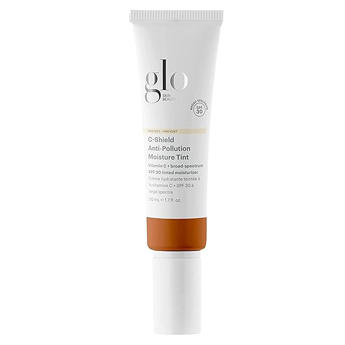 Glo Skin Beauty C-Shield Anti-Pollution Moisture Tint - Tinted Moisturizer With SPF 30 for Face, Broad Spectrum Protection & Vitamin C, 1.7 Oz (9N-Dark)-Velvo Beauty