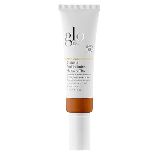 Glo Skin Beauty C-Shield Anti-Pollution Moisture Tint - Tinted Moisturizer With SPF 30 for Face, Broad Spectrum Protection & Vitamin C, 1.7 Oz (9N-Dark)-Velvo Beauty