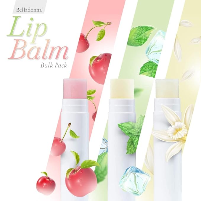 Lip Balm Bulk Unlabeled - Made in USA 150 Pack Cherry Bulk Chapstick - Natural Ingredients Vitamin E Shea Butter - Custom Chapstick Bulk For Party & Wedding Favors-Velvo Beauty
