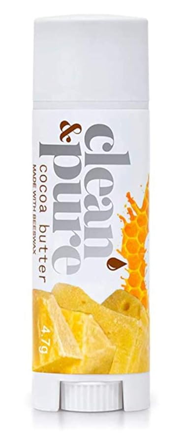 Lip Balm (Cocoa Butter) 100% Natural Beeswax | Olive Oil Based Treatment for Dry, Chapped Lips | Made in Australia…-Velvo Beauty