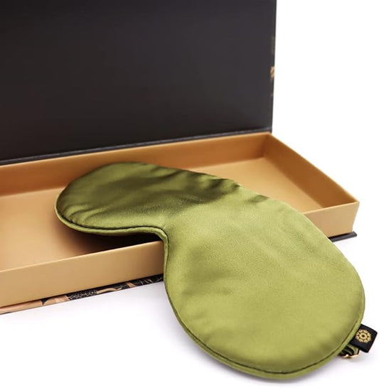Premium 25 Momme Mulberry Silk Eye Mask for Sleeping (Jungle)-Velvo Beauty