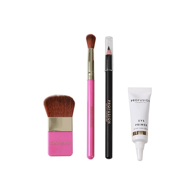 Profusion Cosmetics Sweet Holiday Festive Glam 46 Piece Eye and Face Essentials for Holiday Sparkle, Ultimate Holiday Glam Set With Highlighter, Blush, Contour, and More-Velvo Beauty