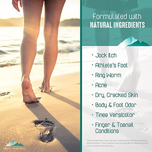 Super Size 8 OZ Extra Strength Natural Tea Tree & Peppermint Foot & Body Cream-Soothes Itching & Burning - Refreshing Odor Control & Sweat Barrier- Softens & Hydrates Rough Callused Skin-Velvo Beauty