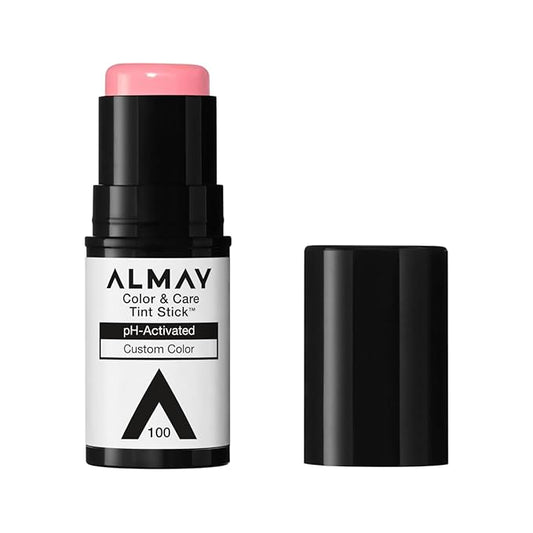 Almay Lip and Cheek Tint, Color & Care Tint Stick, Multi-Use Moisturizing Blush and Lip Color, Dewy Finish, 100 Natural Flush, 0.25 oz-Velvo Beauty
