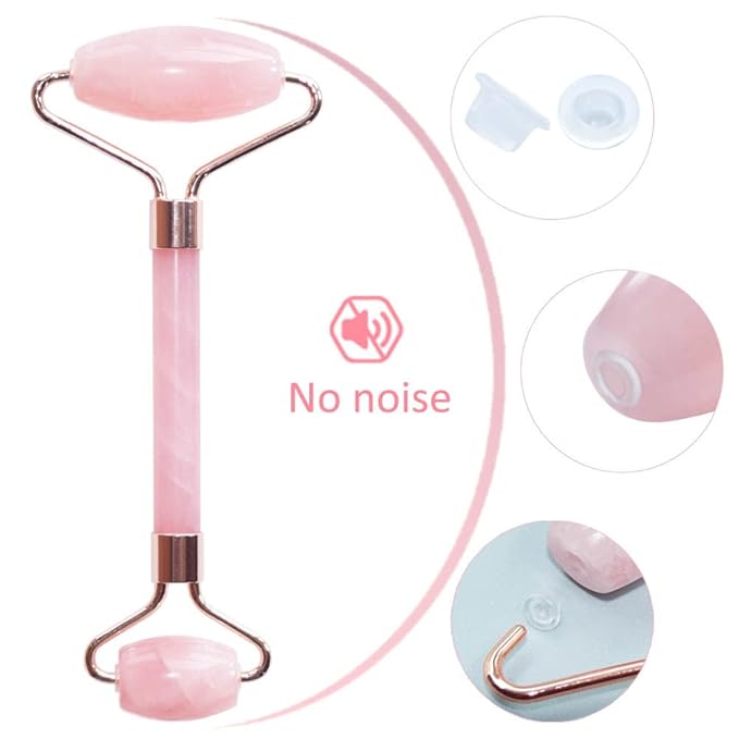 Gioia Beauty Pink Quartz Jade Roller-Velvo Beauty