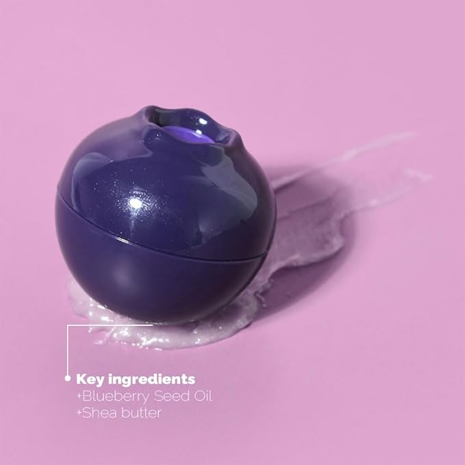 PS.PRETTYSKIN Moisturizing Korean Vegan Lip Balm 0.31oz. (9g) Smooth, Soft Texture, Hydrating, Natural Shine, Glossy (Blueberry)-Velvo Beauty