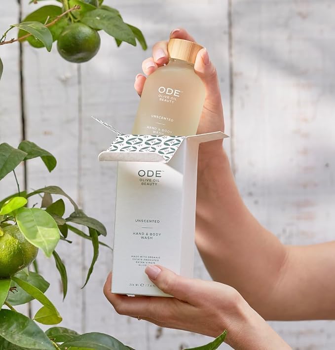 McEvoy Ranch Lavender Hand & Body Wash (2-pack) by ODE Olive Oil Beauty, Organic EVOO, California Made, Nourishing Foaming Wash-Velvo Beauty