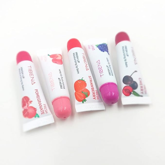 Fresh Lip Moisturizing Lip Balm, Tinted Lip Balm, Moisturizing Lip Care, Gift for Women, for Dry Lips, with Shea Butter (Pomegranate)-Velvo Beauty