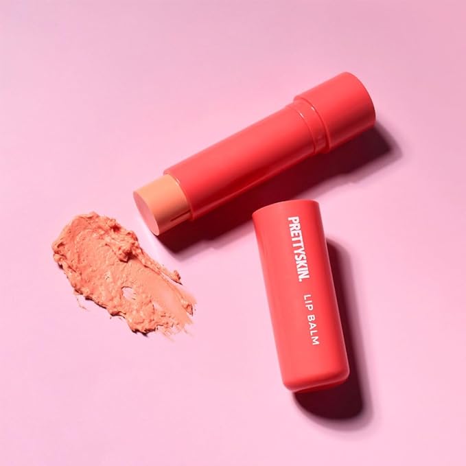 PS.PRETTYSKIN Moisture Lip Balm 0.15oz.(4.5g) Smooth, Soft Texture, Hydrating, Natural Shine, Glossy, korean lip balm (Peach)-Velvo Beauty