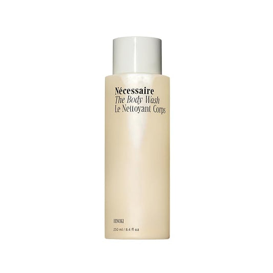 Nécessaire The Body Wash Hinoki - Natural Body Wash for Women & Men, Softening Shower Gel with Gentle Exfoliating Acids AHA/BHA/PHA. Gel Cleanse, 8.4 fl oz.-Velvo Beauty