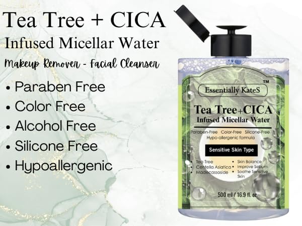 Micellar Water 500ml (16.9 Fl oz), a Jumbo size, Effectively Removes Eye & Face Make-up, No Oil and No Alcohol - Very Moisturizing and Not Painful, a Korean Skin Care-Velvo Beauty