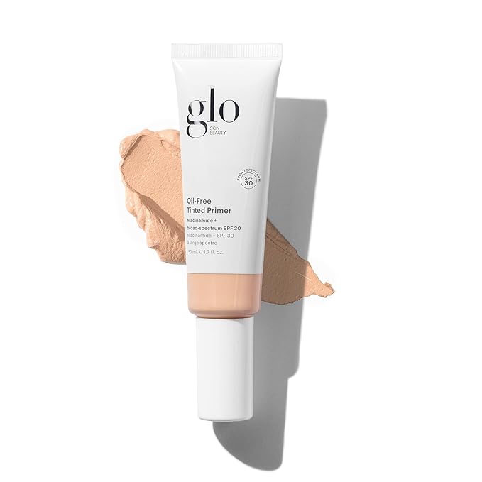Glo Skin Beauty Oil-Free Tinted Primer SPF 30, (Light) 1.7 oz - Mineral Makeup for Face, 4-in-1 Foundation Primer, Sheer Coverage, Skincare & Sunscreen With Broad Spectrum UVA/UVB Protection-Velvo Beauty