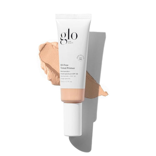 Glo Skin Beauty Oil-Free Tinted Primer SPF 30, (Light) 1.7 oz - Mineral Makeup for Face, 4-in-1 Foundation Primer, Sheer Coverage, Skincare & Sunscreen With Broad Spectrum UVA/UVB Protection-Velvo Beauty