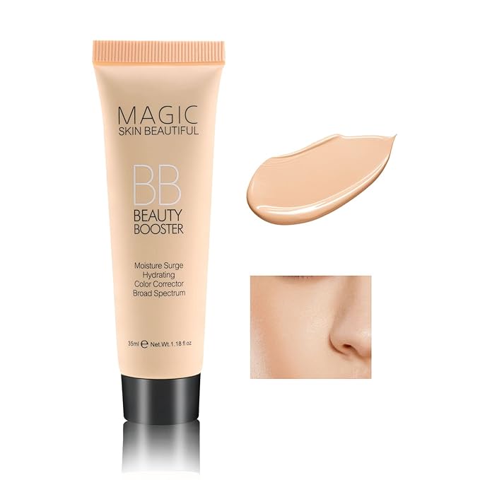 Boobeen Hydrating BB Cream - Full-Coverage Foundation & Concealer, Color Correcting Tinted Moisturizer for All Skin Types - Evens Skin Tone-Velvo Beauty