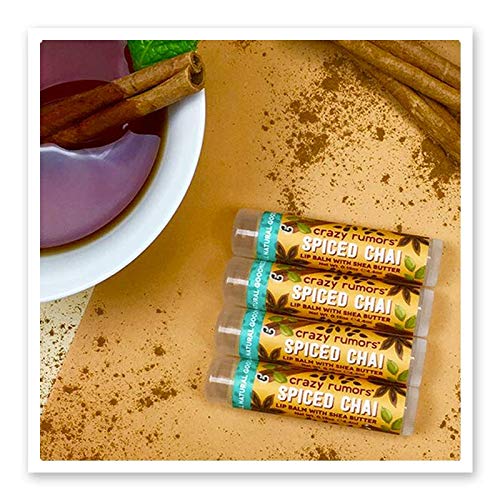 Crazy Rumors Spiced Chai Lip Balm. 100% Natural, Vegan, Plant-Based, Made in USA (1-Pack)-Velvo Beauty