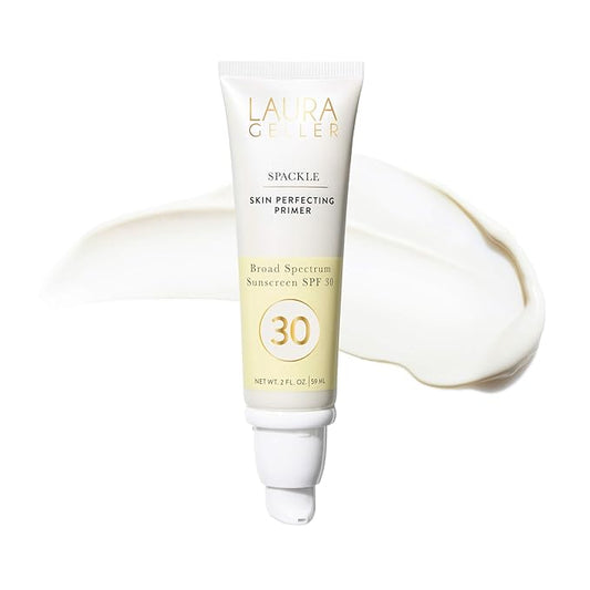LAURA GELLER NEW YORK Spackle Skin Perfecting Primer Broad Spectrum Sunscreen SPF 30 - Primer for Face Before Makeup with Sun Protection for a Dewy Glow-Velvo Beauty