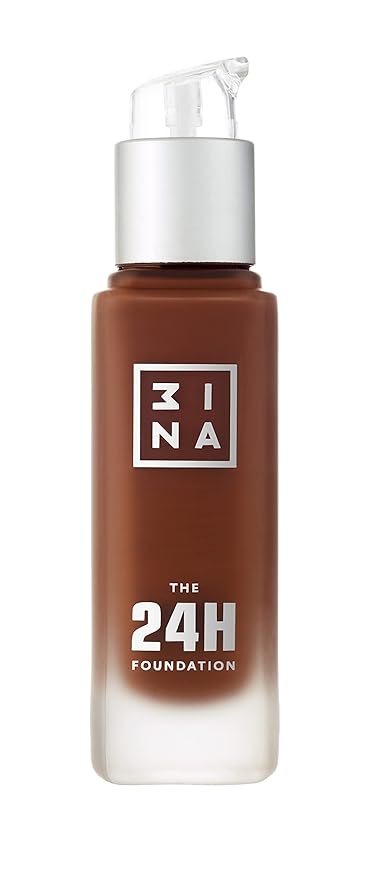3INA The 24H Foundation 678-24H Long-Wearing Formula - Medium To High Buildable Coverage - Smooth Matte Finish - Expanded Shade Selection - Waterproof, Cruelty Free, Vegan Makeup - 1.01 Oz-Velvo Beauty