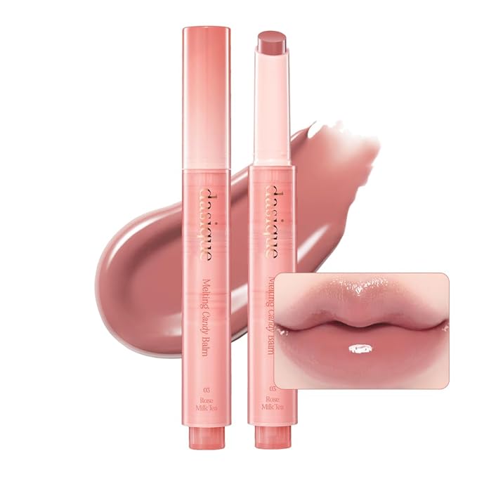 Dasique Melting Candy Balm (#03 Rose Milk Tea) | Glossy Balm | Moisturizing | For dry Lips | Vegan-Velvo Beauty