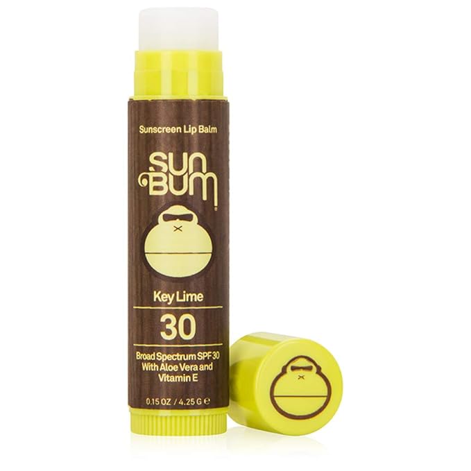 Sun Bum SPF 30 Sunscreen Lip Balm | Vegan and Cruelty Free Broad Spectrum UVA/UVB Lip Care with Aloe and Vitamin E for Moisturized Lips | Key Lime Flavor |.15 oz-Velvo Beauty