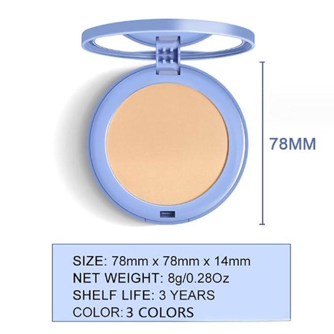 Pressed Matte Face Powder Makeup & Setting Powder for Poreless Wrinkle Blurring Contour Concealer Finishing,Lightweight,High Coverage,Shine Control, N.W 10g (03#)-Velvo Beauty