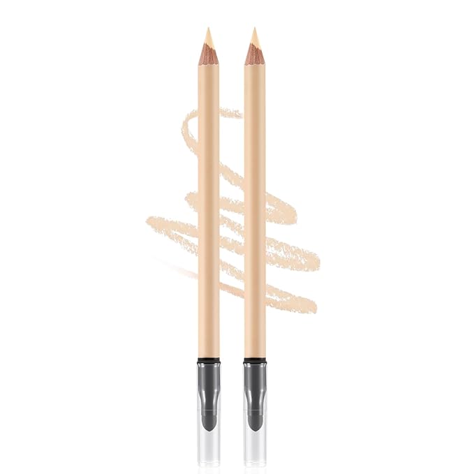 2pcs Concealer Pencil with Sponge,Full Coverage,Waterproof Under Eye Concealer Stick for Dark Circles,Blemishes,Aging Spots,Acne,Freckles-Velvo Beauty