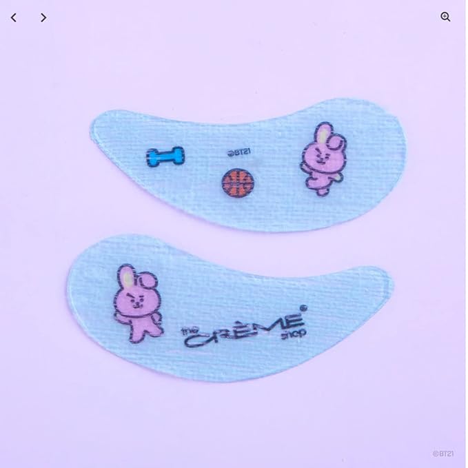 Shop BT21: Brighten Up COOKY Hydrogel Under Eye Patches Smoothing & Firming UEPC7352 Dark Circles + Free Zipper Bag-Velvo Beauty