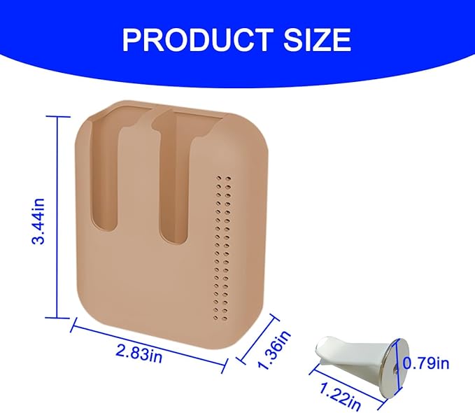 Holder for Car Air Vent, Upright Washable Lip Balm Protector for Women Girls, Auto Interior Space Saving Accessories, Universal for Vehicle, Truck and More（Brown）-Velvo Beauty