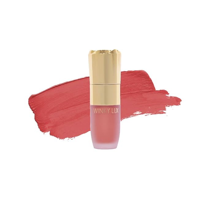 Winky Lux Cheeky Rose Liquid Blush, Gel Cream Blush Wand, Blendable & Buildable Pigment, Long Lasting Weightless Velvet Finish, Dusty Rose Blush, Noble-Velvo Beauty