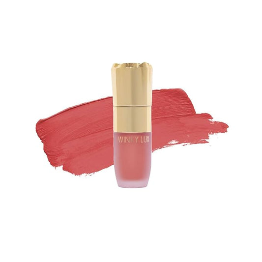 Winky Lux Cheeky Rose Liquid Blush, Gel Cream Blush Wand, Blendable & Buildable Pigment, Long Lasting Weightless Velvet Finish, Dusty Rose Blush, Noble-Velvo Beauty