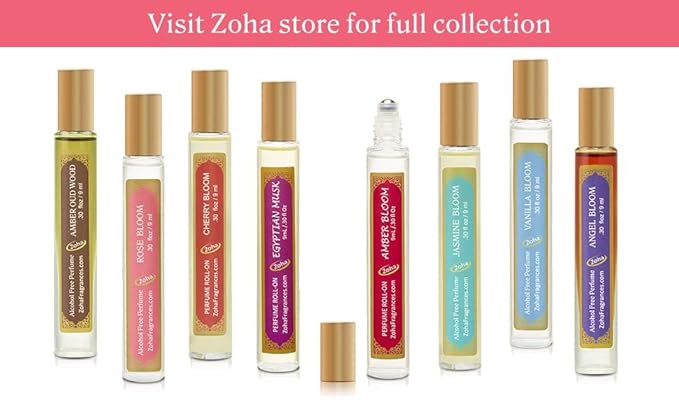 Zoha Jasmine Bloom - Jasmine Perfume for Women and Men, Alcohol Free Perfume Oil Roll On and Fragrance Mist-Velvo Beauty