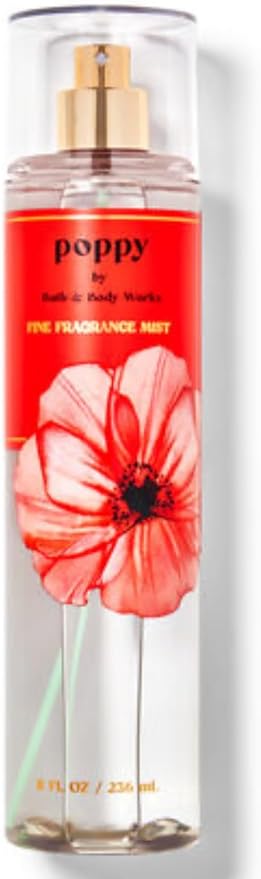 Bath & Body Works - 3 Piece Bundle - Spray - Body Cream - Shower Gel - Full Size and Gift Bag HELLO GORGEOUS (Poppy)-Velvo Beauty