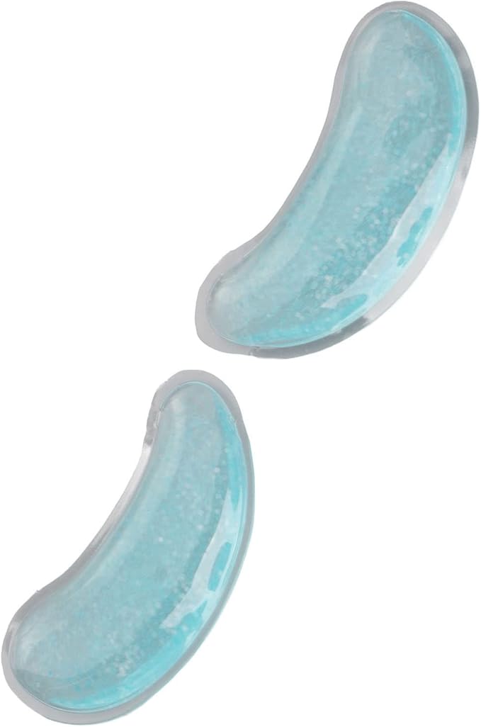 Asixxsix Gel Ice Pack, Reusable Cooling Eye Pads, Hot Cold Compress Leakage Proof Portable Soft and Skin Friendly Under Eye Patches for Dark Circles and Puffiness, Eye Relax-Velvo Beauty