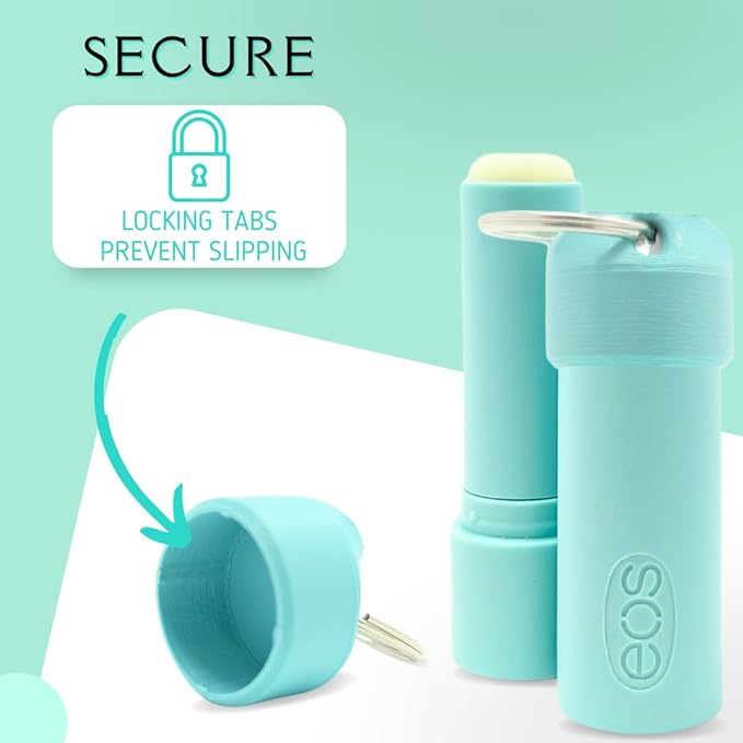 Keychain Holder EOS Lip Balm Stick (Keychain Only) - Travel Size Lip Balm Chapstick - Healing Stick - Made in USA-Velvo Beauty