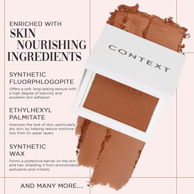 Context Skin Matte Bronzer Powder | Vegan & Cruelty-Free Powder Bronzer for Face | Sun-Kissed Makeup Finish | Long-Lasting, Buildable Coverage Skin Tones | We Own the Night-Velvo Beauty