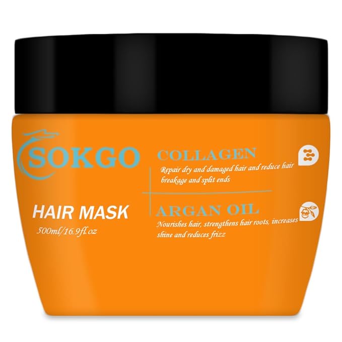 Moroccan Hair Treatment Masks, Hydrating Argan Oil Hair Mask, Collagen Hair Treatment, Deep Conditioning Hair Mask for Dry Damaged Hair-Velvo Beauty