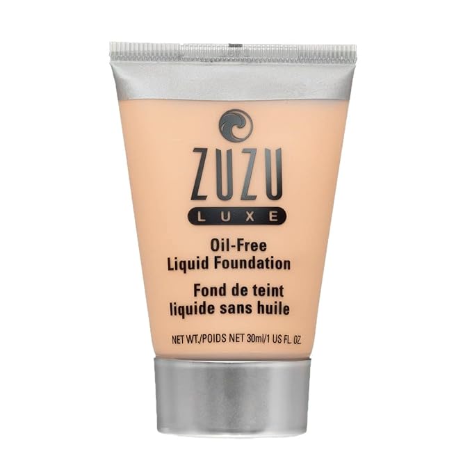 Zuzu Luxe,Oil Free Liquid Foundation (L-6),1 fl oz,Infused with vitamins A,E, aloe to keep skin supple and resilient. Natural, Paraben Free, Vegan, Gluten-free, Cruelty-free, Non GMO.-Velvo Beauty