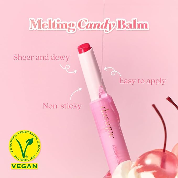Dasique Melting Candy Balm (#10 Cranberry Whip) | Glossy Balm | Moisturizing | For dry Lips | Vegan-Velvo Beauty