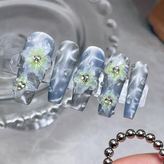 10Pcs Round Cat Eye Magnet Beads for Nails – Strong Magnetic Beads for Cat Eye Gel Polish, Water Ripple Nail Art Tool Set-Velvo Beauty