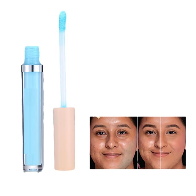 MAEPEOR Liquid Conceal Contour 7 Colors Cream Lightweight Liquid Concealer Contour Makeup for Concealing Blemishes, Brighten Dark Circles (Color 03 Blue)-Velvo Beauty