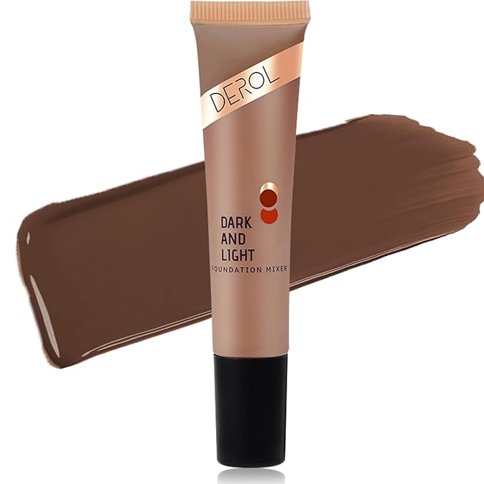Dark Caramel Foundation Mixing Pigment for Adjusting Shade and Color Corrector, Blends Easily, Dark Caramel Color Corrector for Adjusted to Darken Various Foundation Colors (Dark Caramel)-Velvo Beauty
