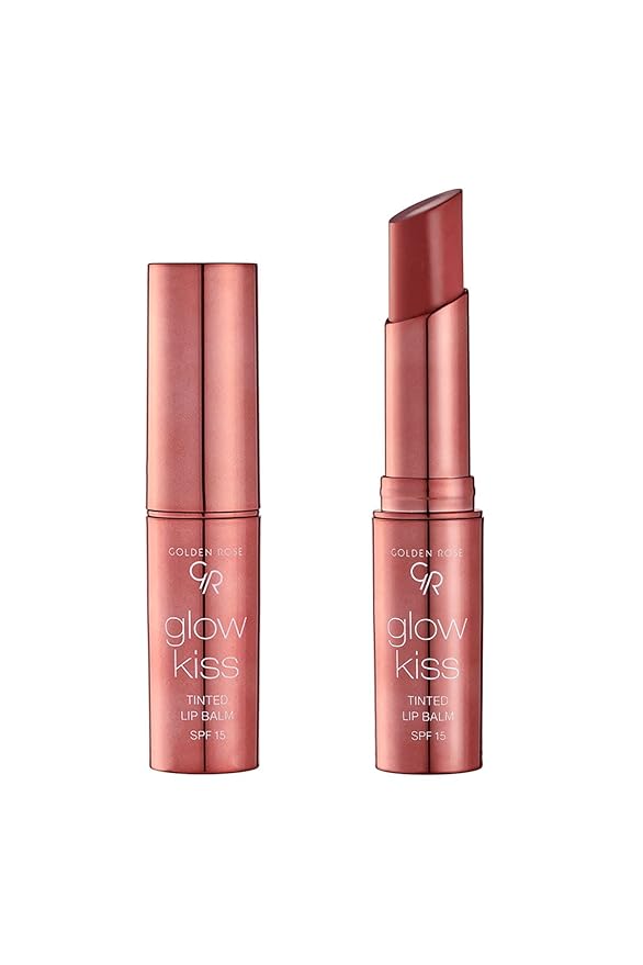 Golden Rose Cosmetics Glow Kiss Tinted Lip Balm with SPF15, Vegan Formula (Vanilla Latte)-Velvo Beauty