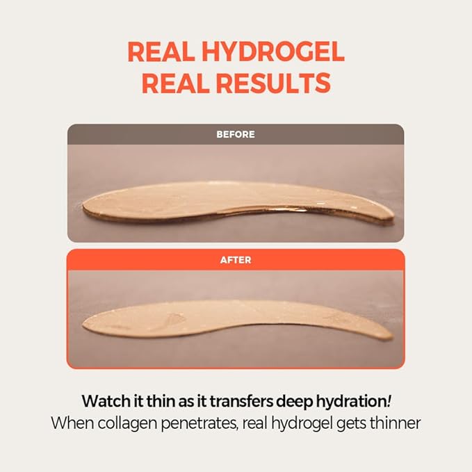 KLAVUU Real Vegan Collagen Eye Patches (60 Patches) - Korean Overnight Under Eye Mask for Puffy, Sagging Eyes, Fine Lines & Wrinkles | Elasticity Boost with Low-Molecular Carrot Collagen (500 Daltons)-Velvo Beauty