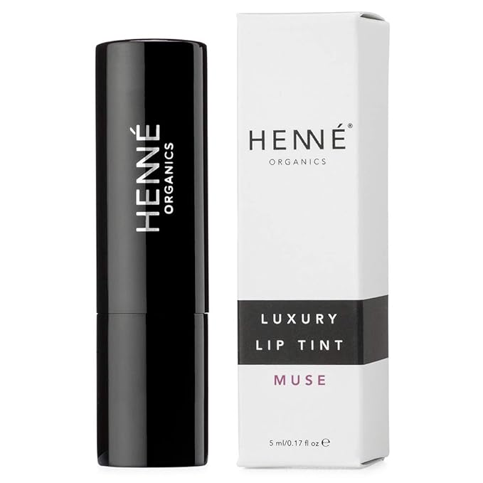 Henné Organics Luxury Lip Tint - Moisturizing, Sheer Natural Color - Muse (Berry Mauve)-Velvo Beauty