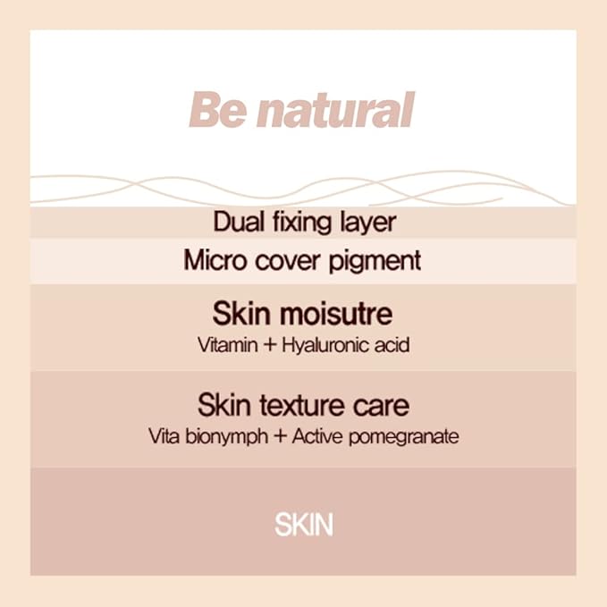 Espoir Pro Tailor Be Natural Cushion Ivory 0.5 oz with 0.5 oz Refill | Thin, Micro Layering Natural Dewy Coverage Foundation Cushion | Long-lasting Dense, Even Skin Texture | Korean Cushion Foundation-Velvo Beauty