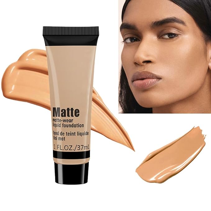 1 Pack Liquid Foundation Cream for Face Makeup,Durable Full Coverage Matte Concealer Make Up,Oil Control & Waterproof Base Primer -1 Fl.Oz-BEIGE 6#-Velvo Beauty