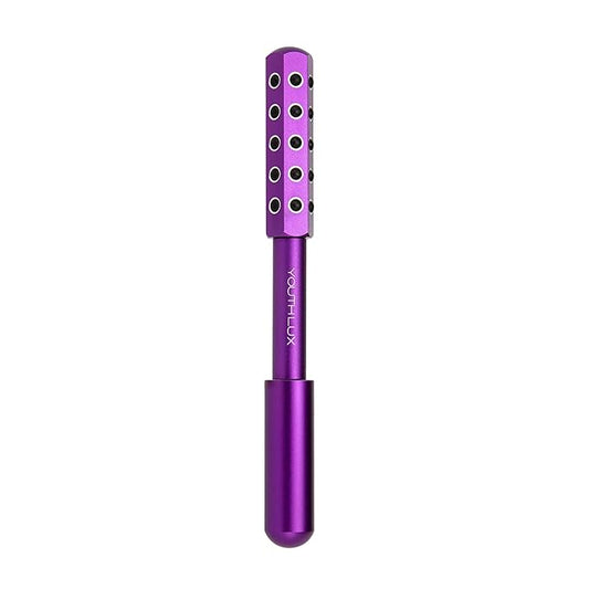 Radiance Roller – Germanium Stone Facial Massage Tool for Lifting, Sculpting, De-Puffing, Glow Boost, Energizing & Cooling Effect (Purple)-Velvo Beauty