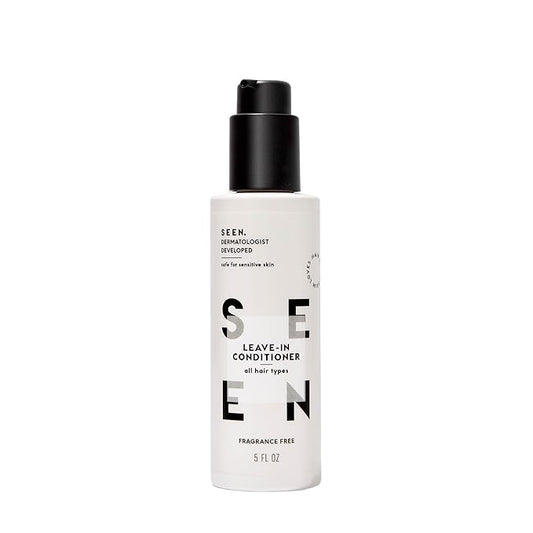 SEEN Leave-In Conditioner, Fragrance Free - Leave-In Hair Conditioner & Heat Protectant Spray- Detangles & Hydrates- No Parabens, Sulfates or Phthalate-Velvo Beauty