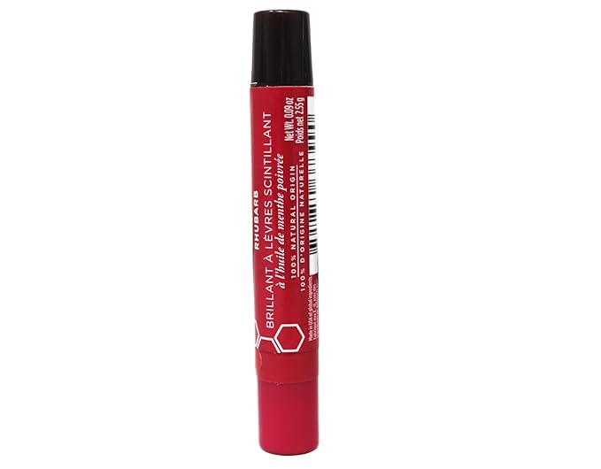 Burt's Bees Lip Shimmer, Rhubarb 0.09 oz (Pack of 3)-Velvo Beauty