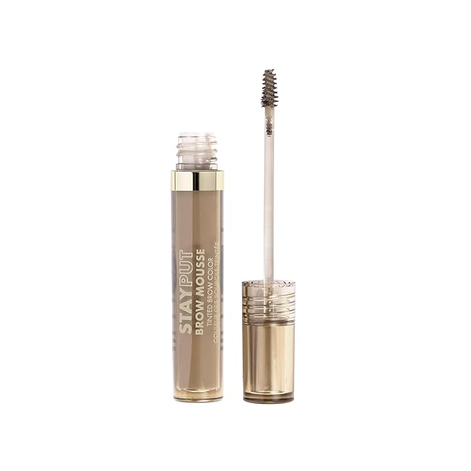 Milani Brow Tint- Stay Put Tinted Brow Mousse, Nourishing, High-Pigment infused with Shea Butter, Jojoba Seed Oil & Panthenol Vitamin B5 - Taupe-Velvo Beauty